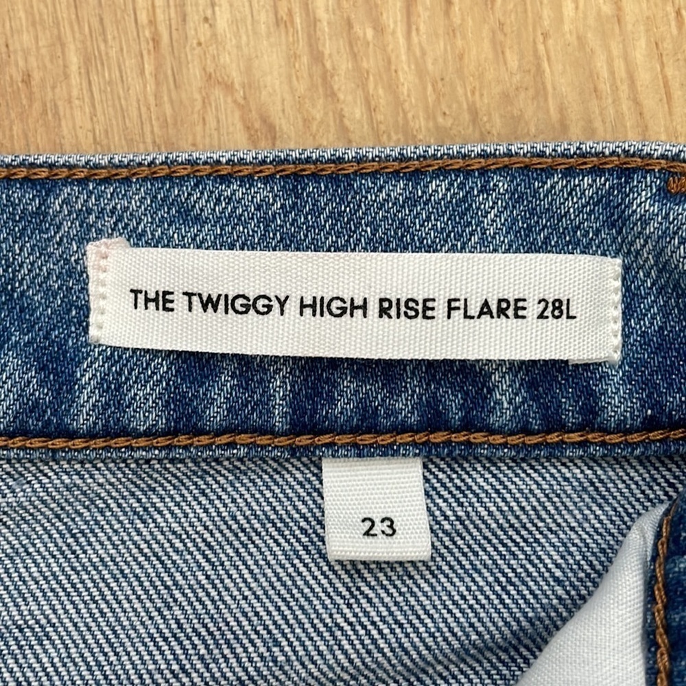 Denim Forum Twiggy High Rise Flare Jeans - Picture 5 of 5